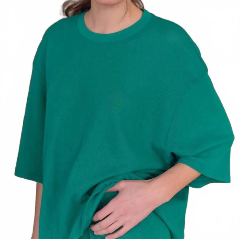 NEW AMERICAN VINTAGE atatrip short sleeve tee in verdure